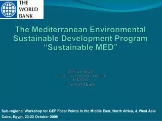 Sub-regional Workshop for GEF Focal Points in the Middle East, North Africa, &amp; West Asia