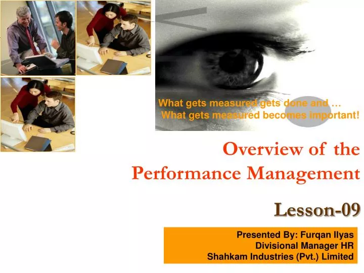 overview of the performance management lesson 09