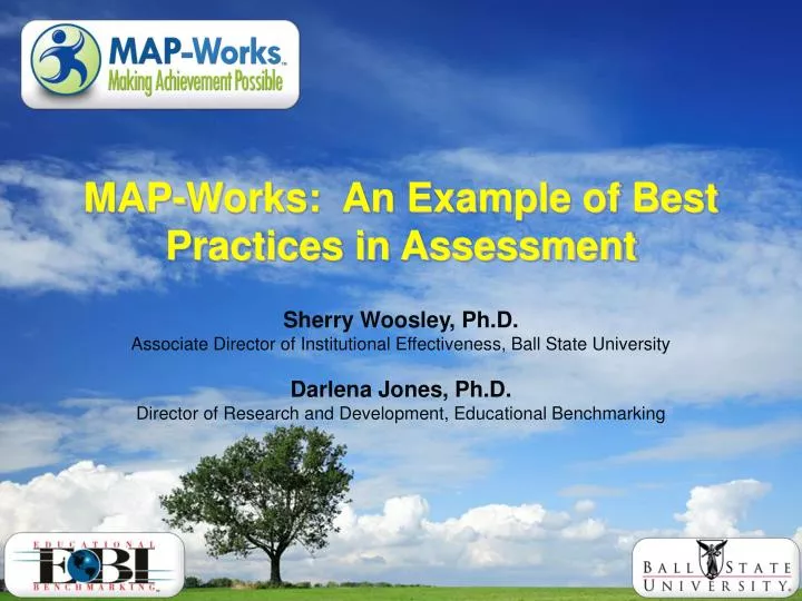 map works an example of best practices in assessment