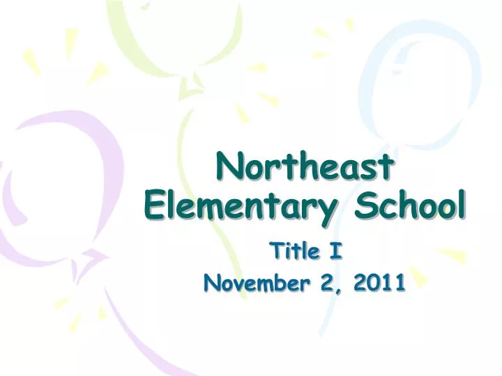 northeast elementary school