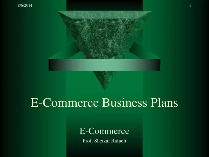 e commerce business plans