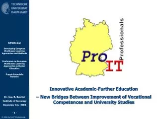 Innovative Academic-Further Education