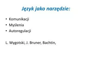 j zyk jako narz dzie
