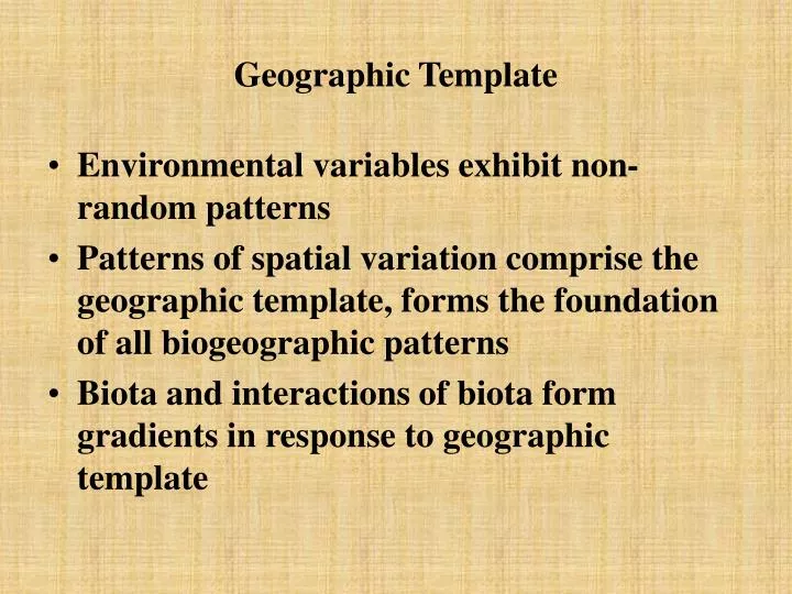 geographic template