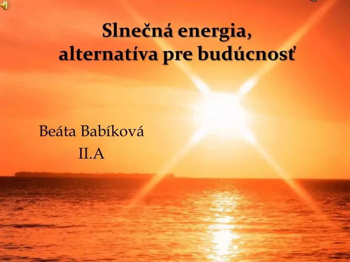 slne n energia alternat va pre bud cnos