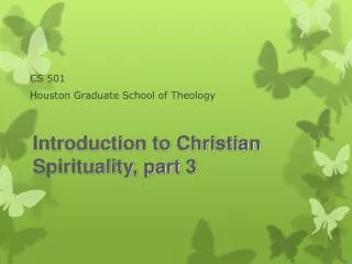 CS 501 Houston Graduate School of Theology