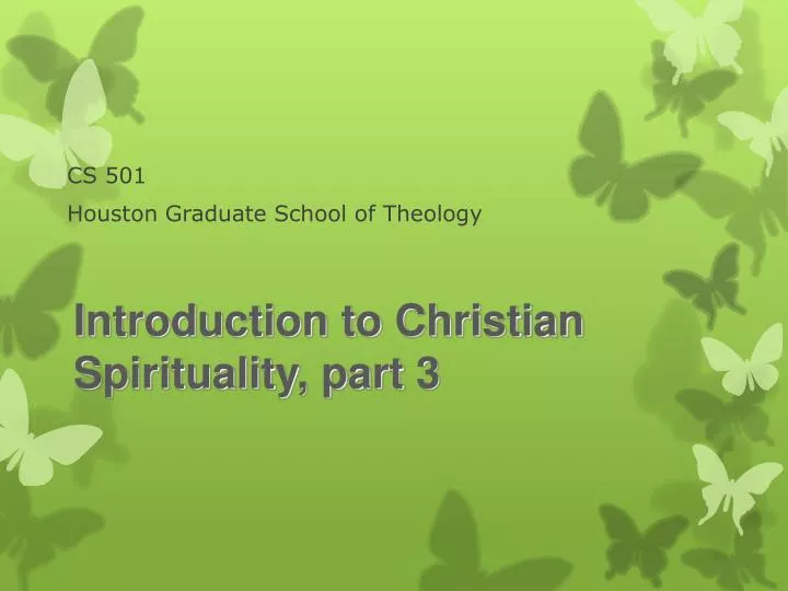 cs 501 houston graduate school of theology