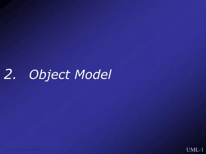 2 object model