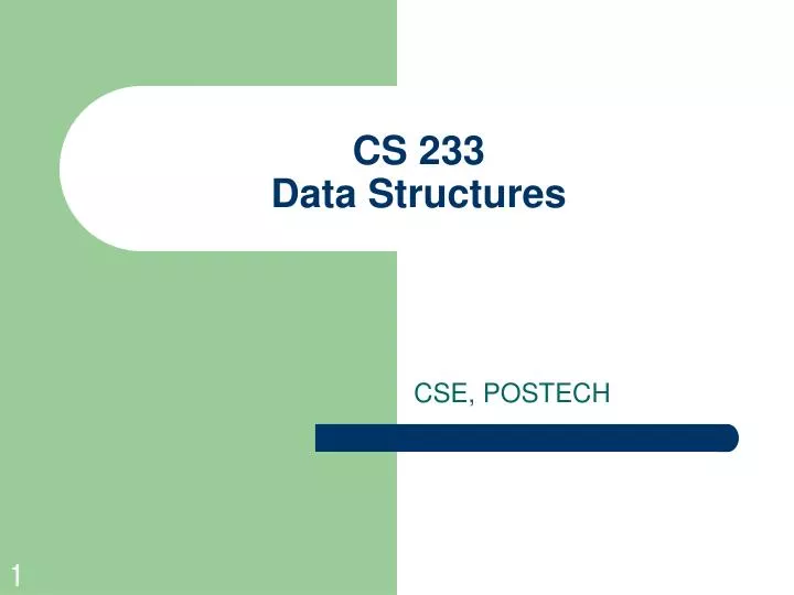 cs 233 data structures