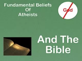Atheism: lack of belief in gods