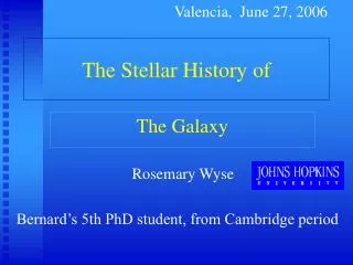 The Stellar History of