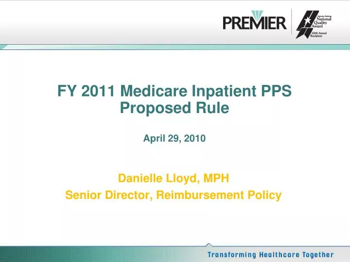 fy 2011 medicare inpatient pps proposed rule april 29 2010