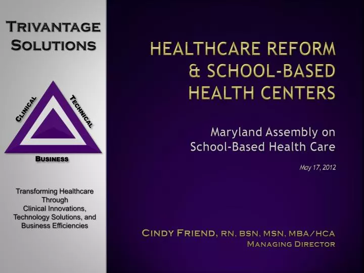 healthcare reform school based health centers