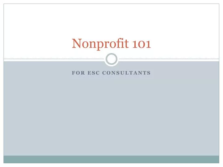 nonprofit 101