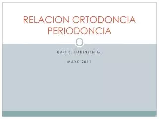 relacion ortodoncia periodoncia