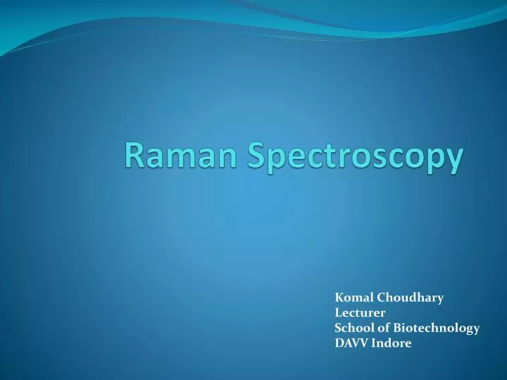 raman spectroscopy