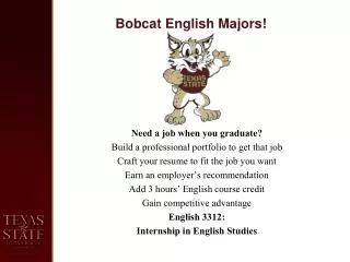 Bobcat English Majors !