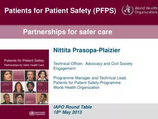 Partnerships for safer care