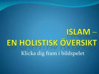 islam en holistisk versikt