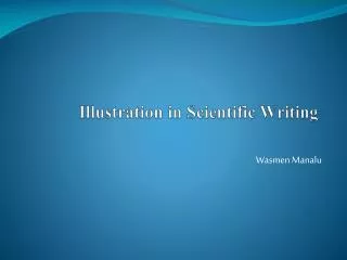 Illustration in Scientific Writing