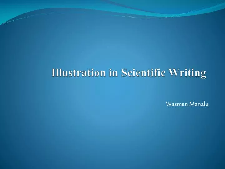 illustration in scientific writing