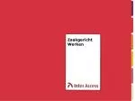 Zaakgericht Werken - slide 1