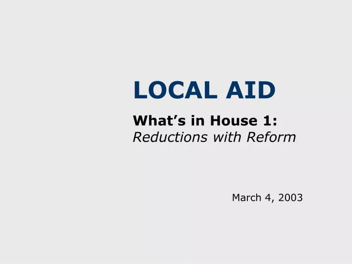 local aid