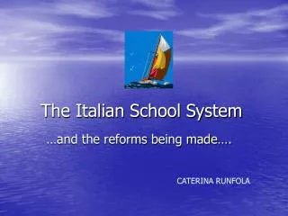 The Italian School System