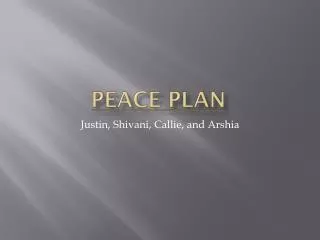 PeAce Plan