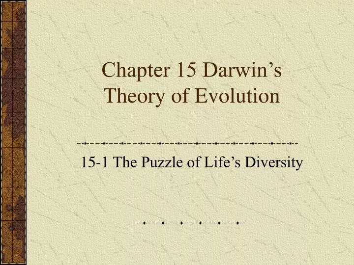 chapter 15 darwin s theory of evolution