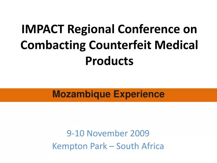 impact regional conference on combacting counterfeit medical products