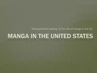 Manga in the United States