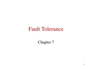 Fault Tolerance