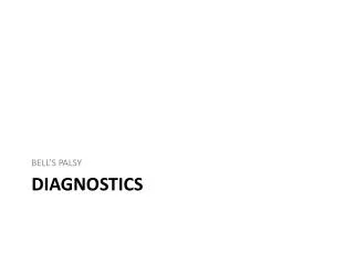 DIAGNOSTICS