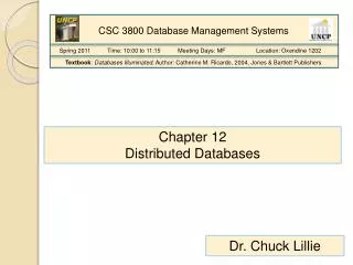 Chapter 12 Distributed Databases