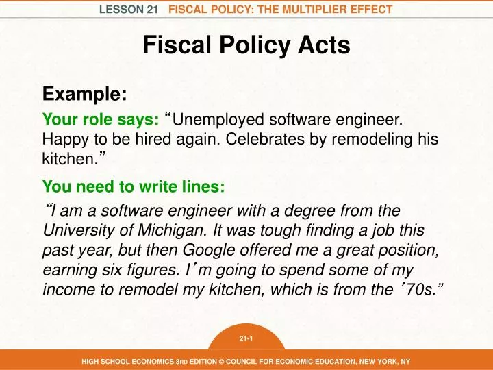 fiscal policy acts