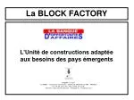 L’Unité de constructions adaptée aux besoins des pays émergents - slide 1