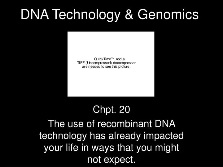 dna technology genomics