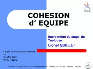 cohesion d equipe