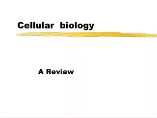 Cellular biology