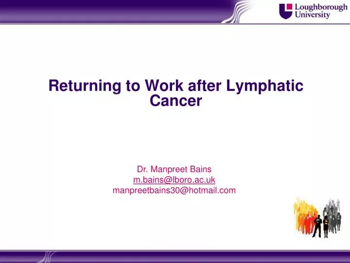 returning to work after lymphatic cancer