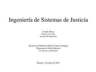 ingenier a de sistemas de justicia