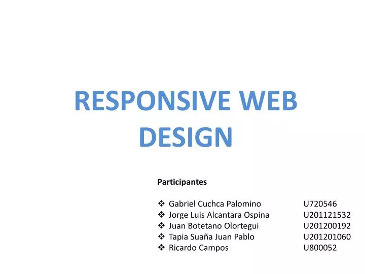 responsive web design