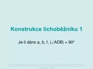 konstrukce lichob n ku 1