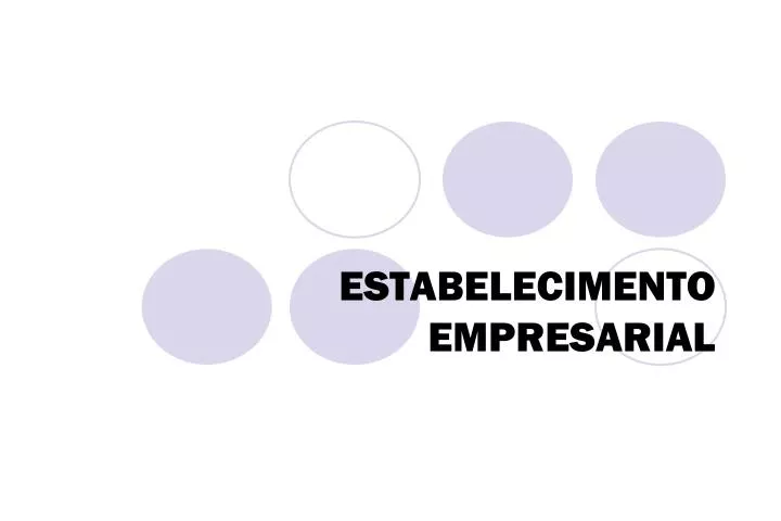 estabelecimento empresarial