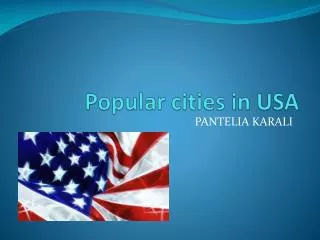 Popular cities in USA