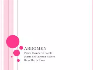 abdomen