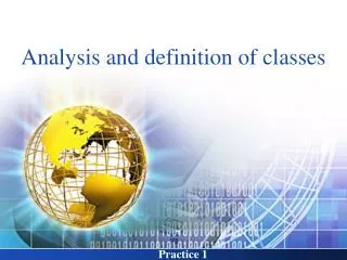 Analysis and definition of classes