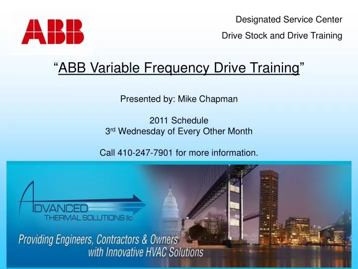 abb variable frequency drive training
