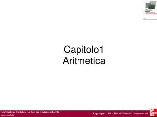 Capitolo1 Aritmetica